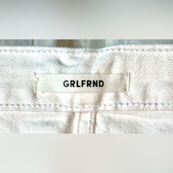 GRLFRND Karolina White Flag High Rise Skinny Crop Jeans - Picture 12 of 14